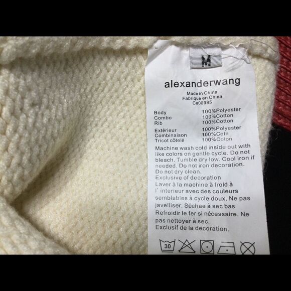 ALEXANDER WANG Knitted Flag Top In White - Picture 9 of 9